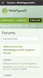 Mobile Screenshot of forum.wholeapproach.com
